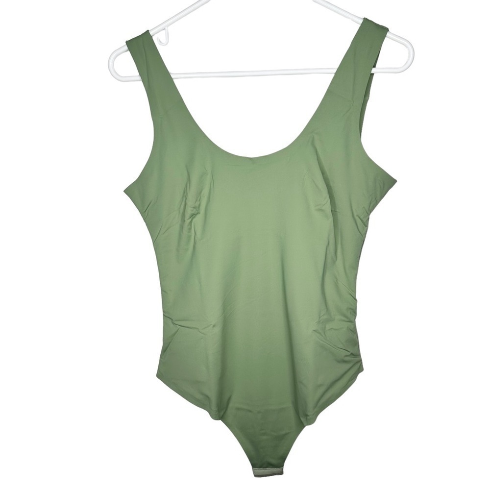 Pinsy Scoop Tank Hourglass Shapewear  Thong Bodysuit Size XL NWT In Color Sage - Picture 3 of 13
